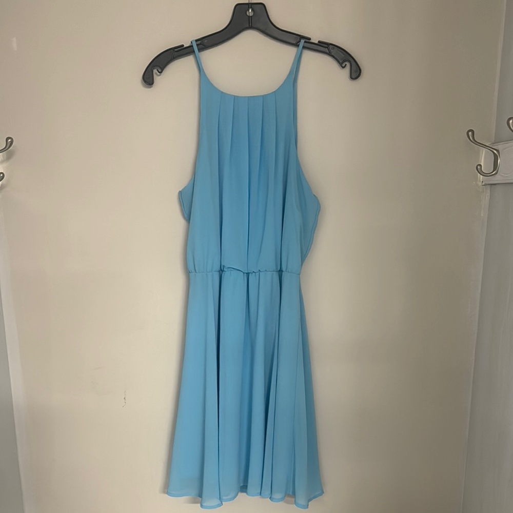 Blue Rain Sky Blue Dress